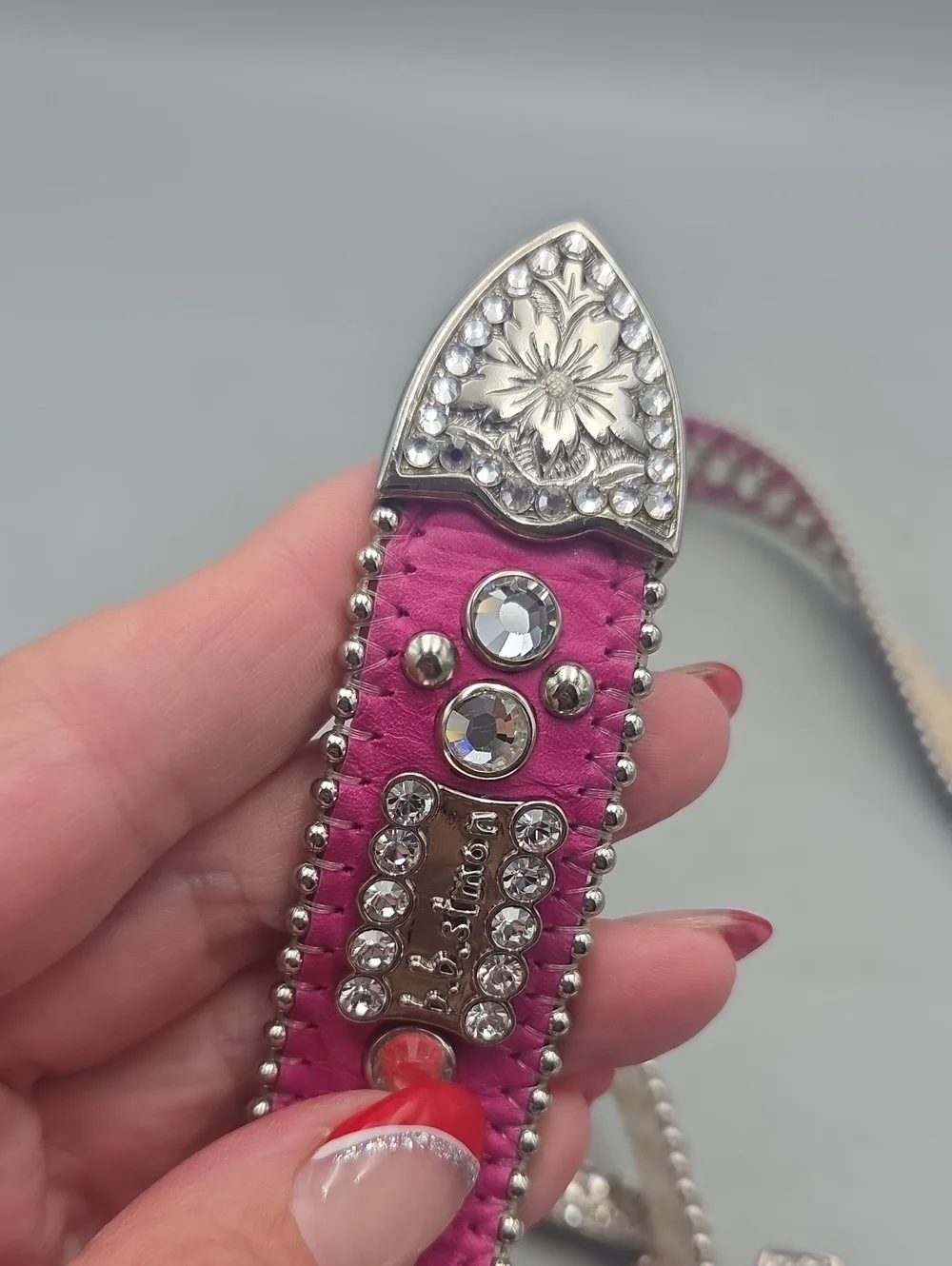 BB Simon Swarovski Belt Pink Women MED/ LARGE